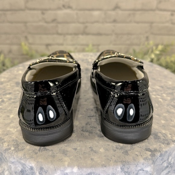 Just One Sight - Black Patent Round Toe Dress Bit Loafer Little Boys 8.5M🖤NWOT - Picture 6 of 10